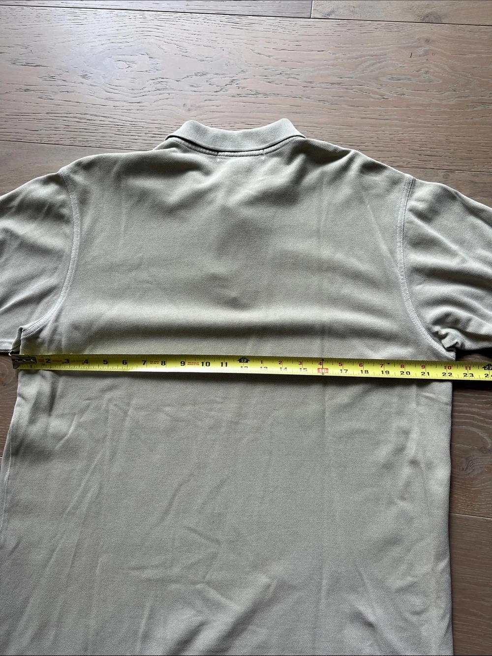 Banana Republic Men’s Light Khaki Pique Polo Shirt Short Sleeve Classic Fit Sz L